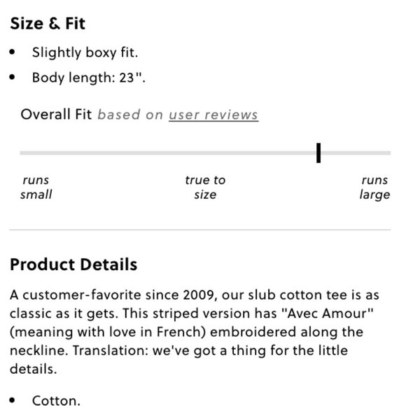 J. Crew | Avec amour embroidered T-shirt NWT - Picture 5 of 5